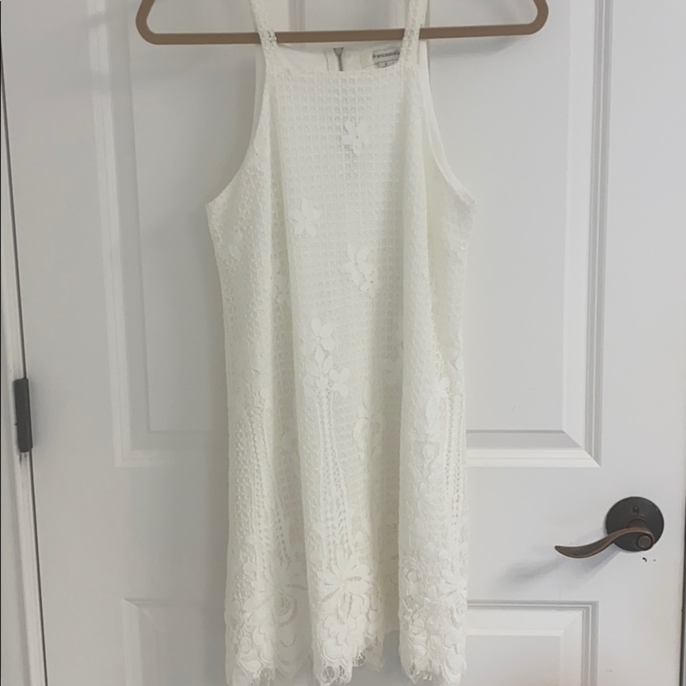 Francesca’s White Lacey Dress